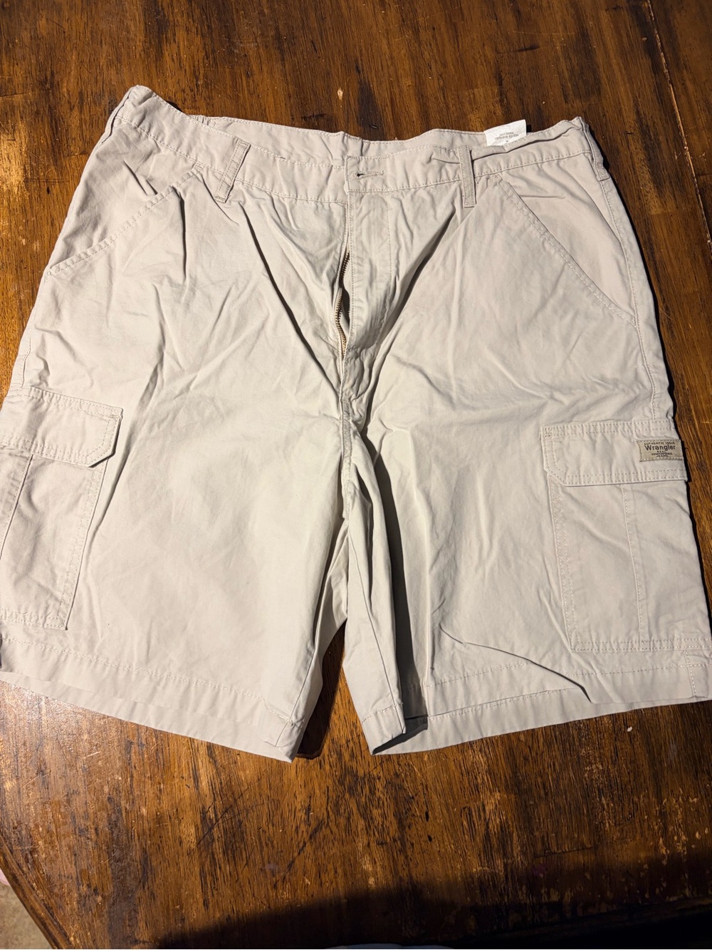 Wrangler Men's Cargo Shorts in Light Tan